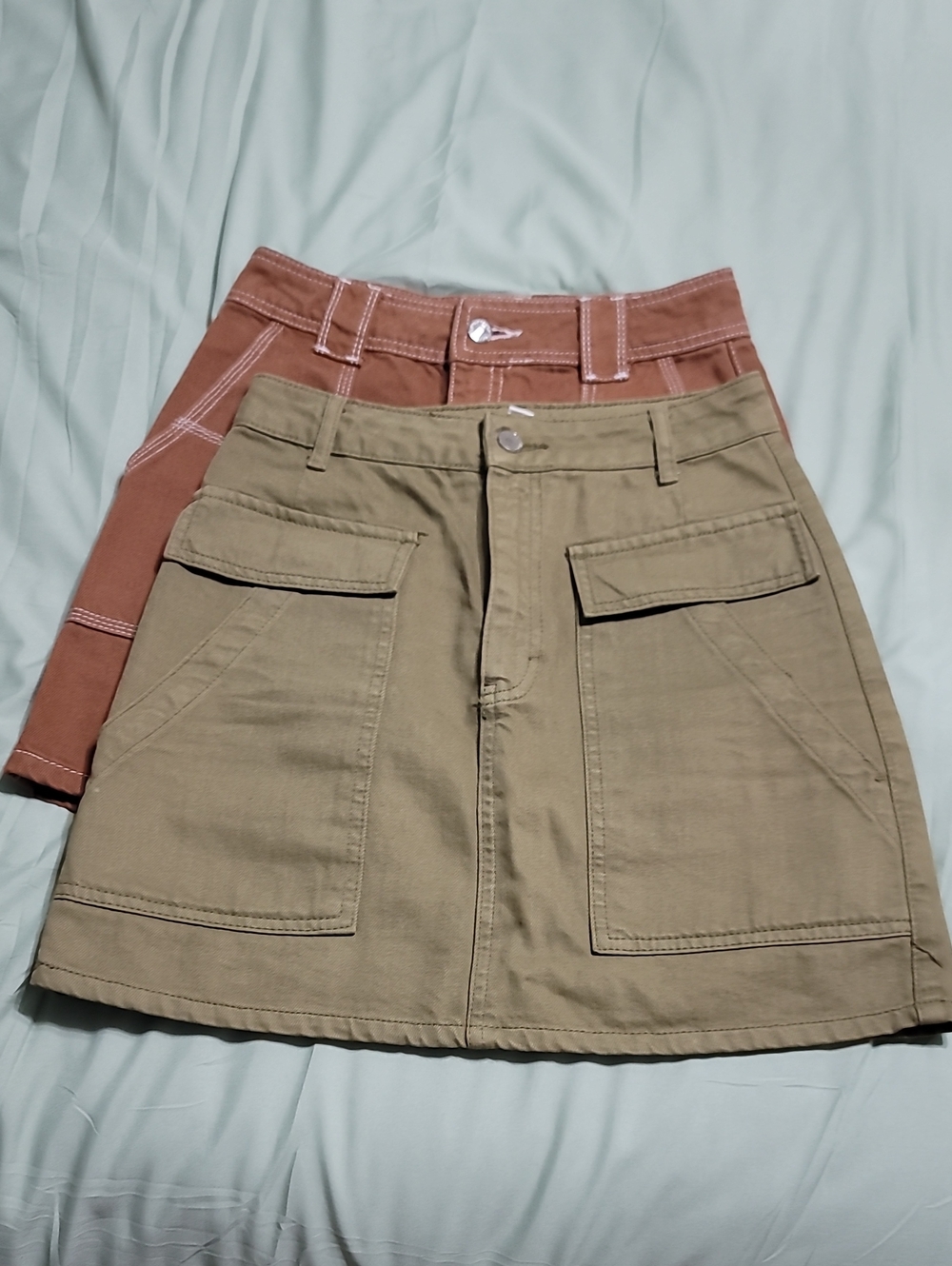 Topshop Utility Mini Skirt Size 2